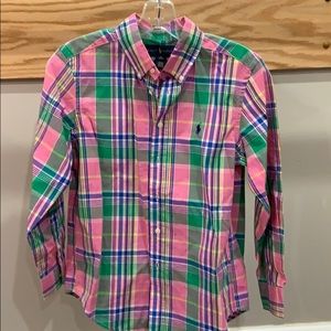 Ralph Lauren boys, 10-12, stripped dress shirt!